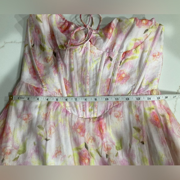 Bardot Pink Floral Maxi Dress - Picture 7 of 8